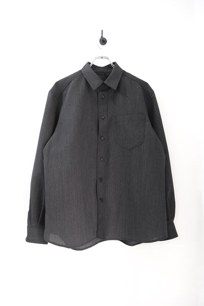 ウール×和紙・ダブルステッチシャツ