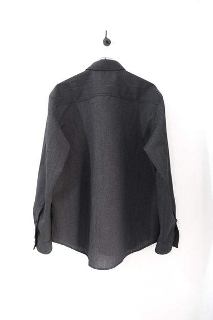 ウール×和紙・ダブルステッチシャツ