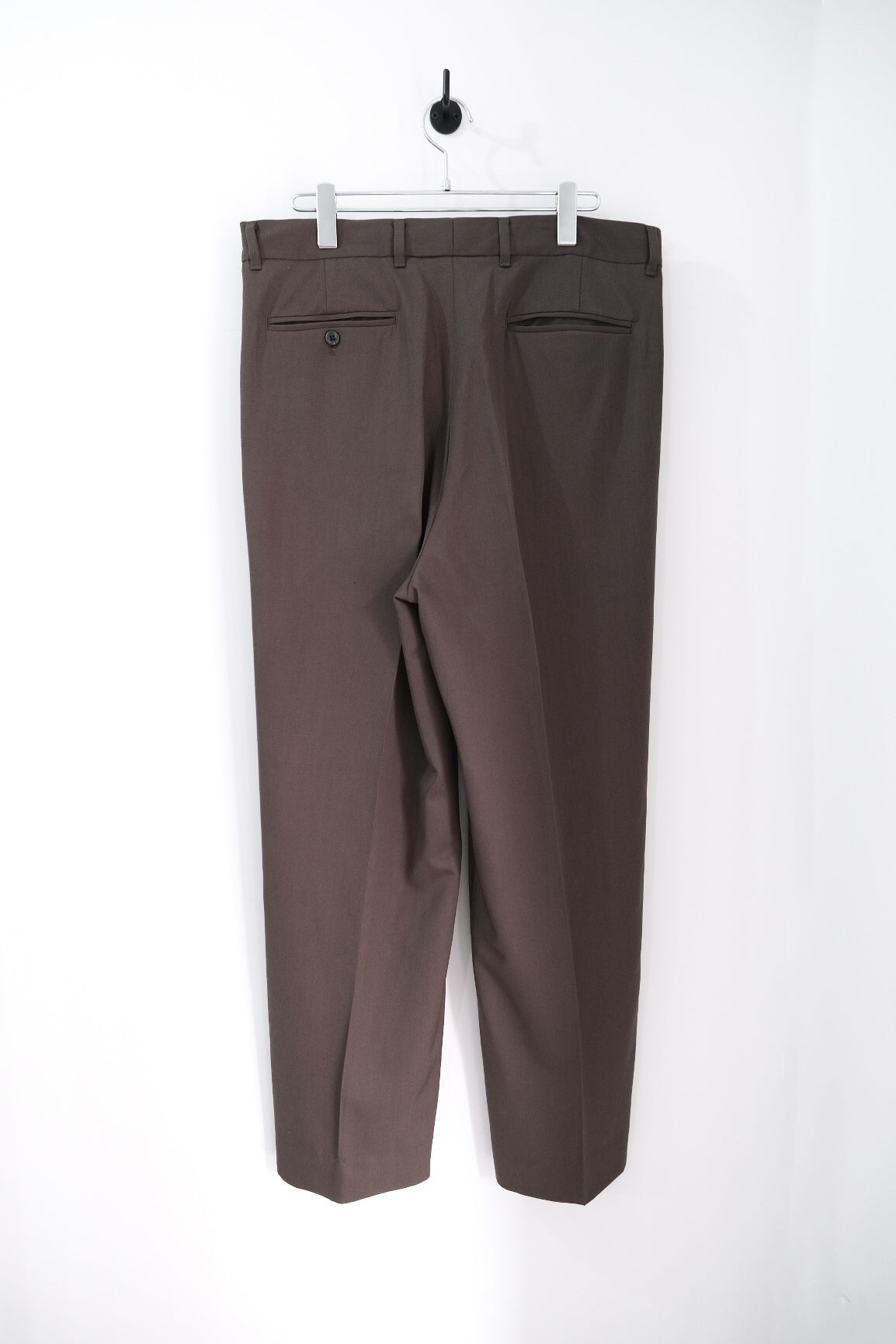 S120 WOOL GABA 1TUCK EASY SLACKS