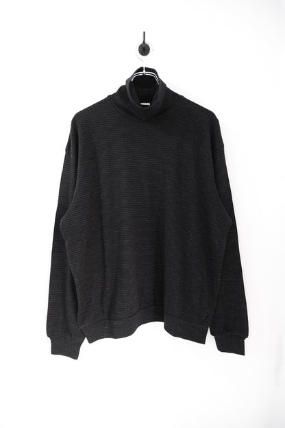 SUPER FINE WOOL COTTON TURTLE-NECK TOP