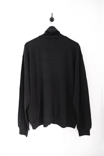 SUPER FINE WOOL COTTON TURTLE-NECK TOP