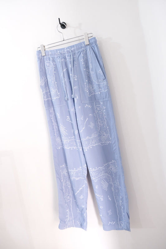 RAKUGAKI BANDANA EASY PANTS