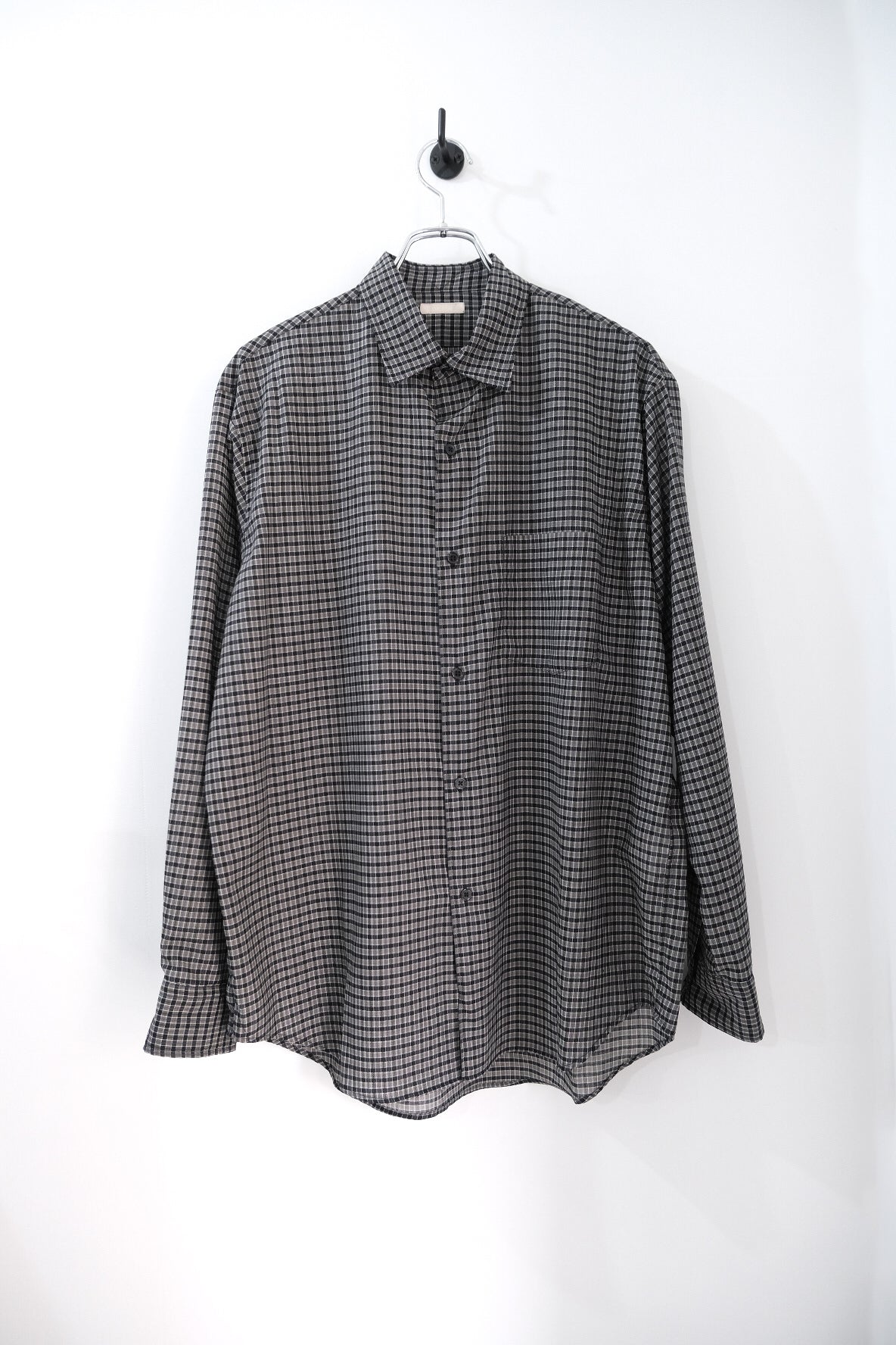 SUPER LIGHT WOOL CHECK SHIRT
