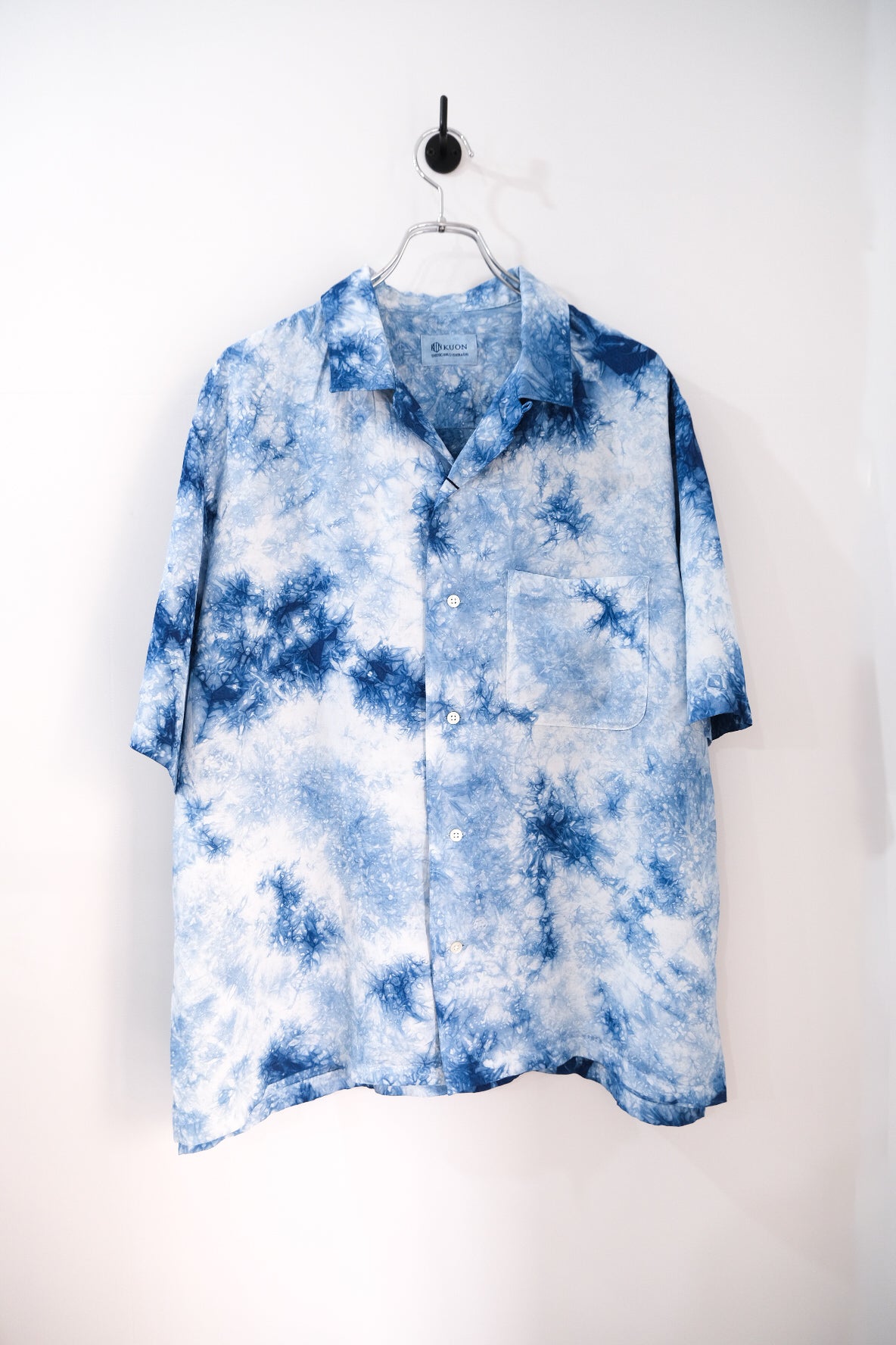 Aizome Shibori Camp Collar Shirt