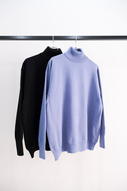 WOOL CASHMERE HIGH NECK KNIT