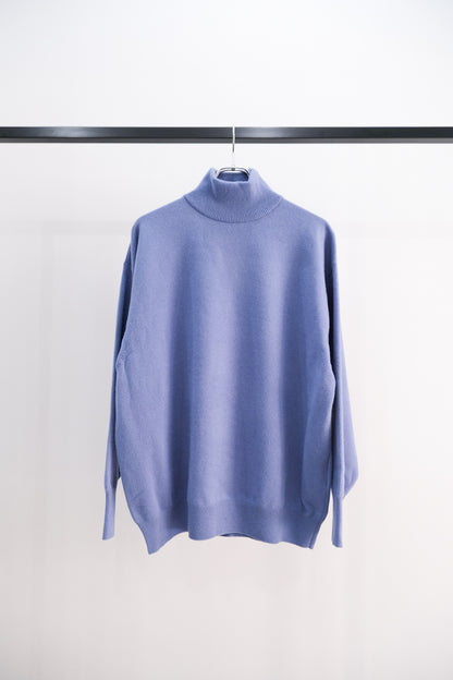 WOOL CASHMERE HIGH NECK KNIT