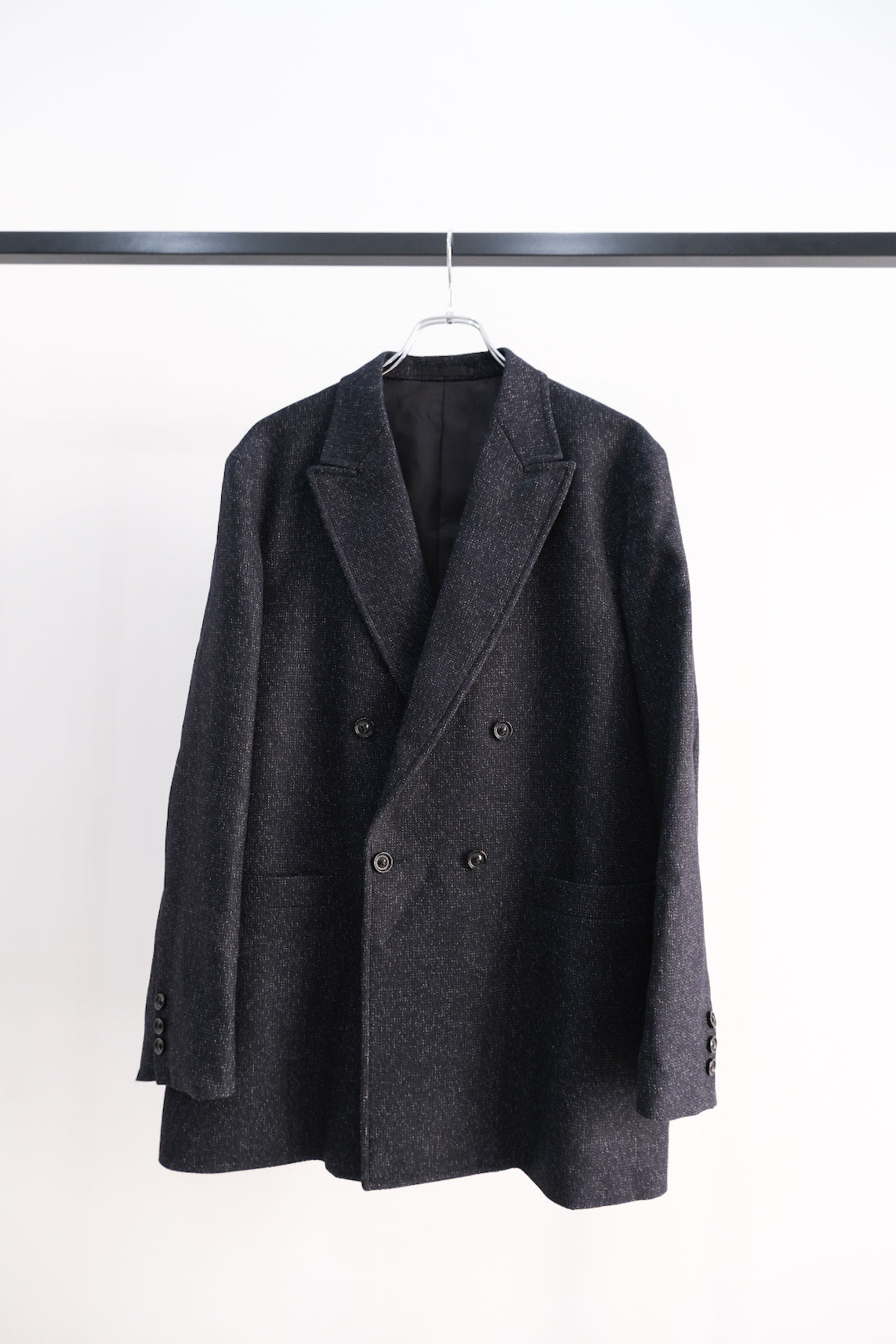 ULTERIOR24aw MELANGE CHAIN TWILL DB JKT