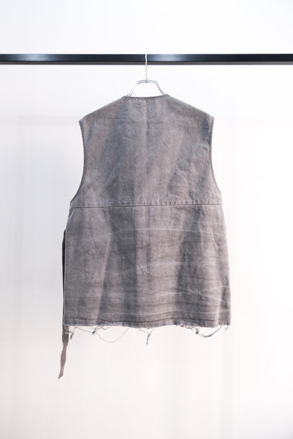 Overdyed Wrap Vest