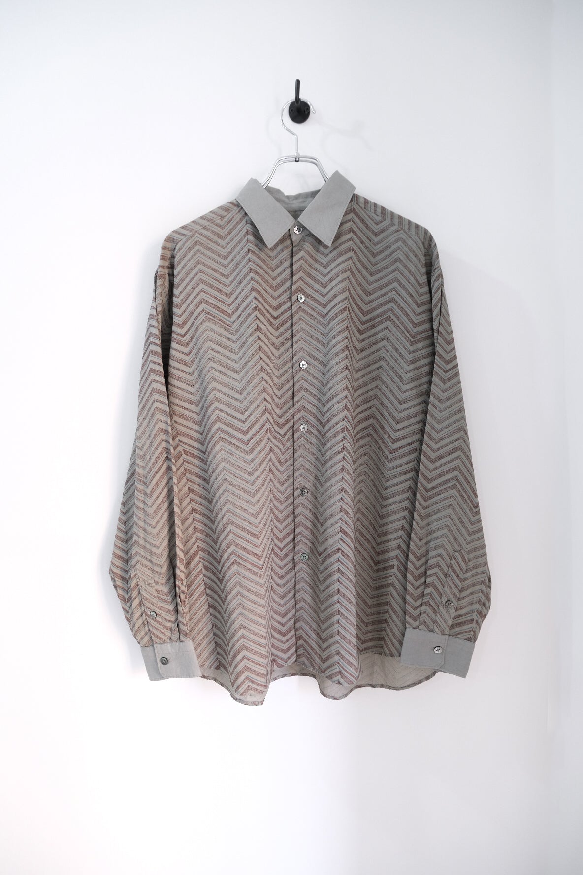 Cotton block print cover up shirt