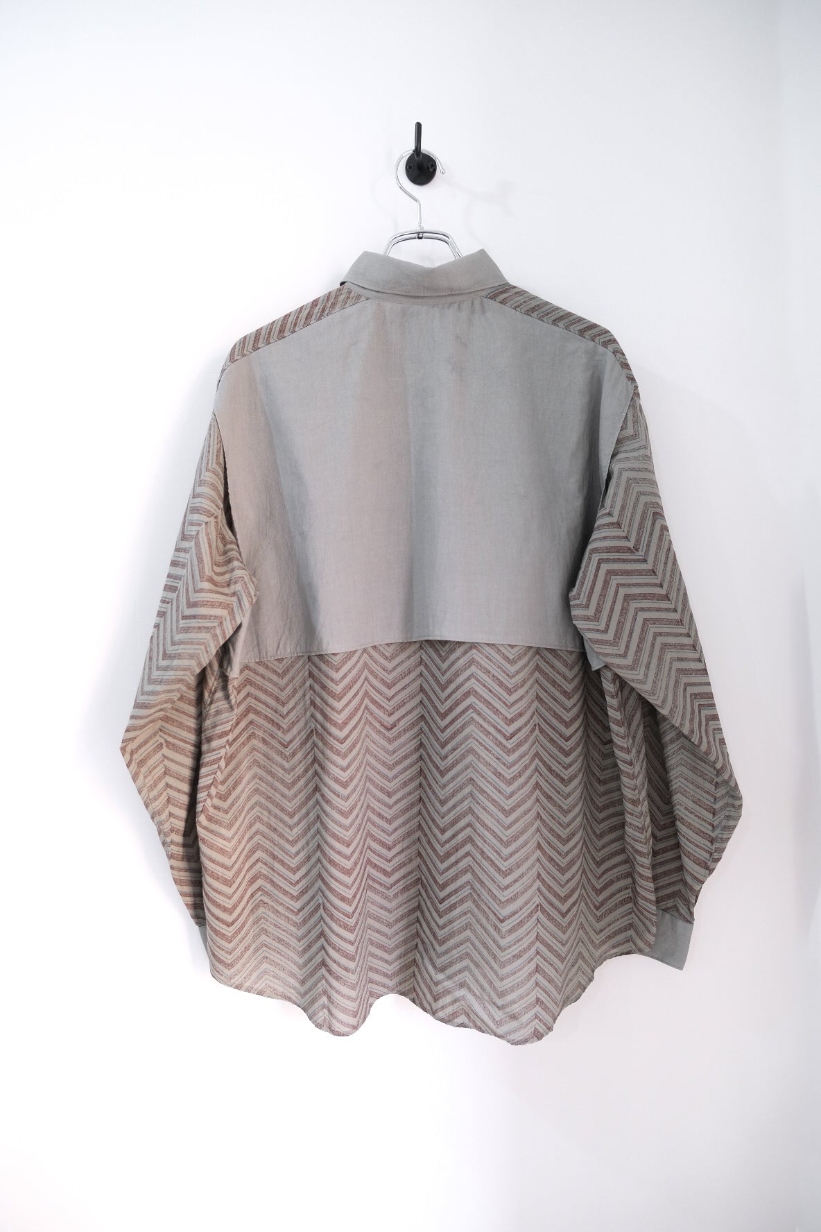 Cotton block print cover up shirt