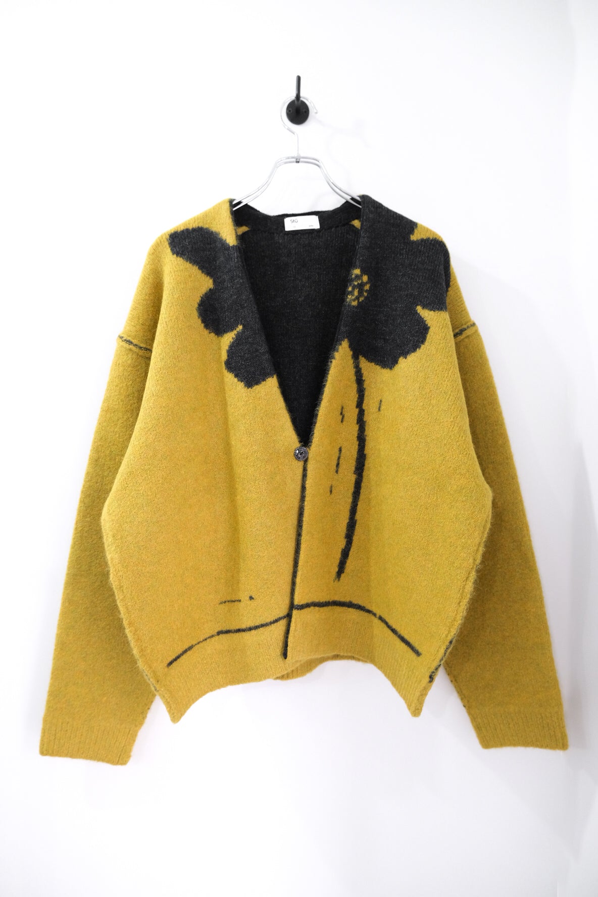 flower knit cardigan