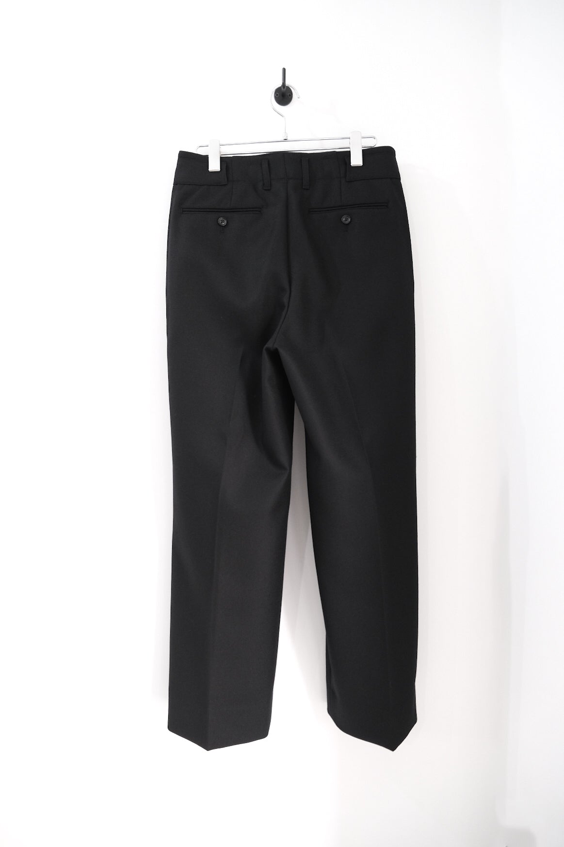 SUPER FINE LIGHT MELTON TUCKED TROUSERS
