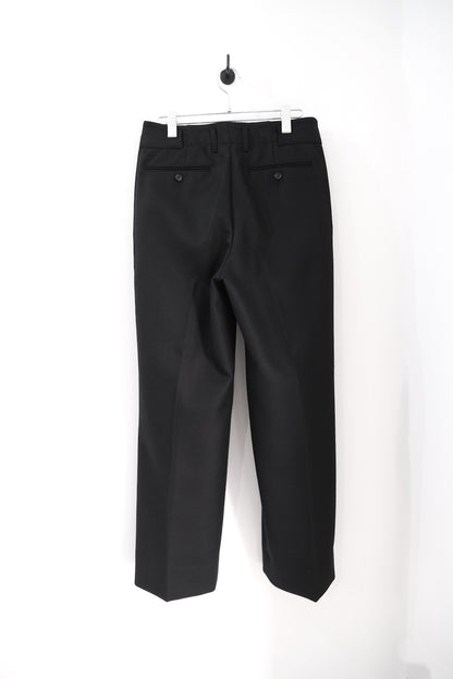 SUPER FINE LIGHT MELTON TUCKED TROUSERS