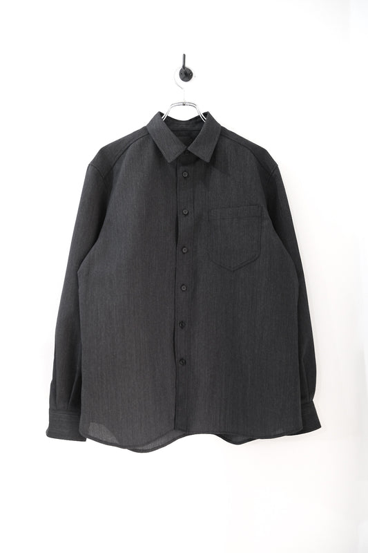 ウール×和紙・ダブルステッチシャツ