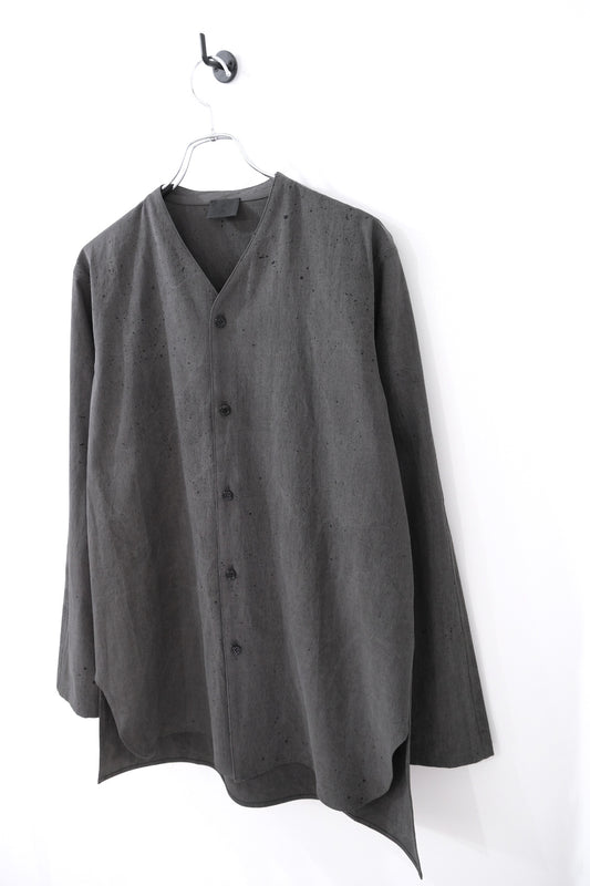 墨染強撚コットンボイルクロス・パジャマシャツ