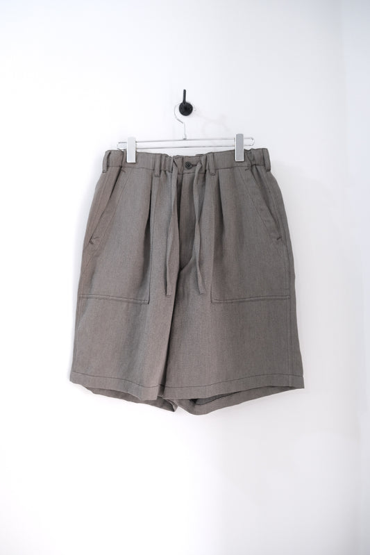 WASHED C/L CORKSCREW UTILITY SHORTS