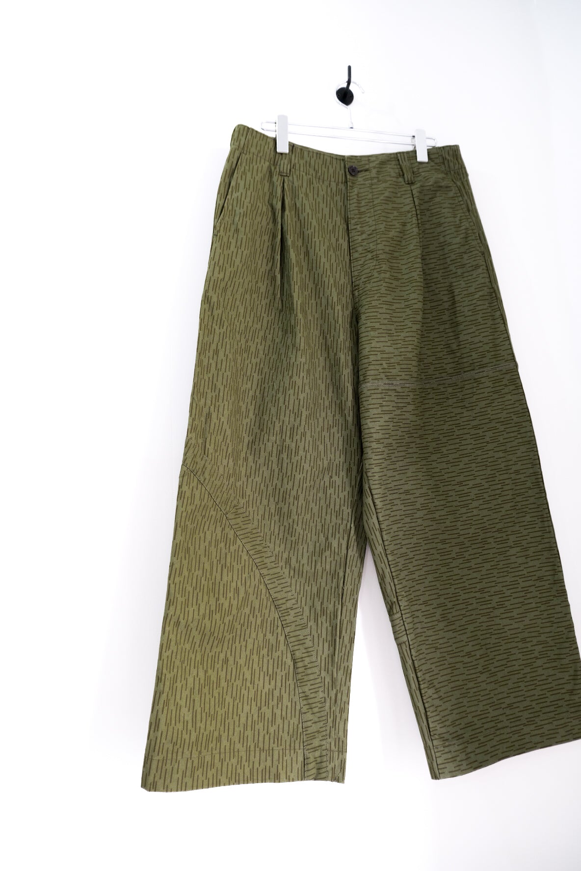 Military Tent Wide Trousers (Raindrop Camo)