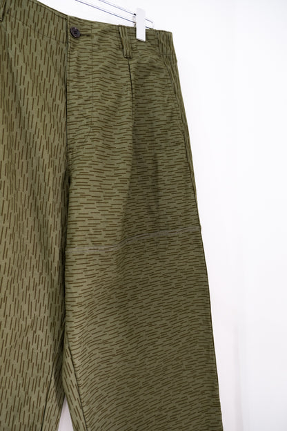 Military Tent Wide Trousers (Raindrop Camo)