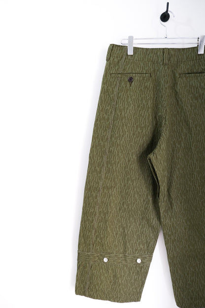 Military Tent Wide Trousers (Raindrop Camo)