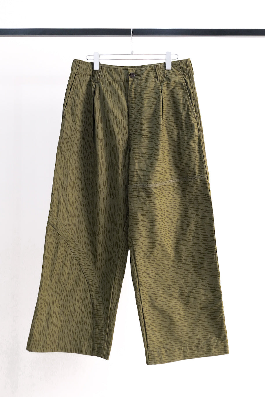 Military Tent Wide Trousers (Raindrop Camo)