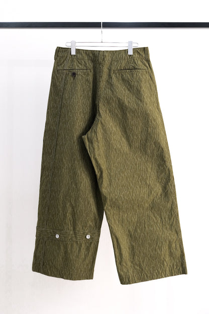 Military Tent Wide Trousers (Raindrop Camo)