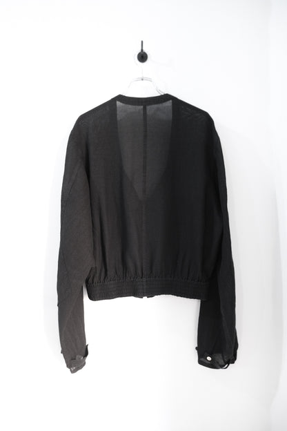 Silk/Cotton Gisya No Collar Jacket