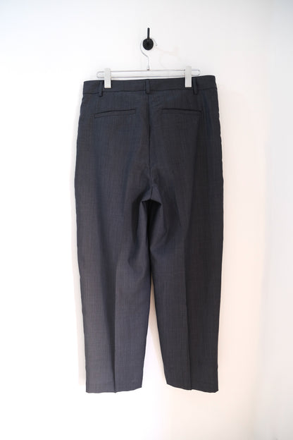 SHEER WOOL PLEATSTUCK SLACKS