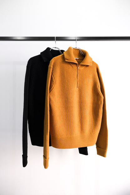 half zip tokkuri knit