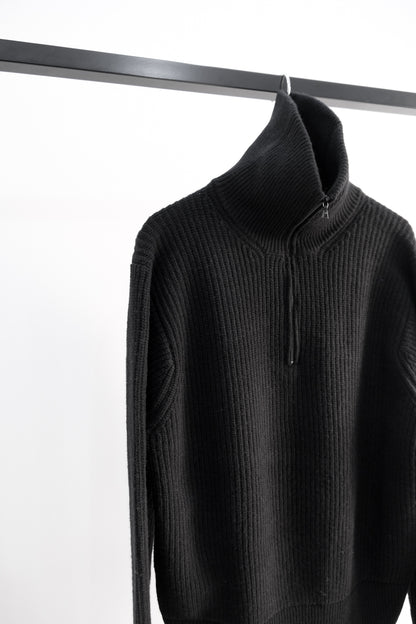 half zip tokkuri knit