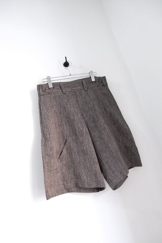 6 Pocket Panel Linen Shorts