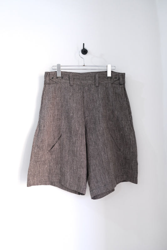 6 Pocket Panel Linen Shorts