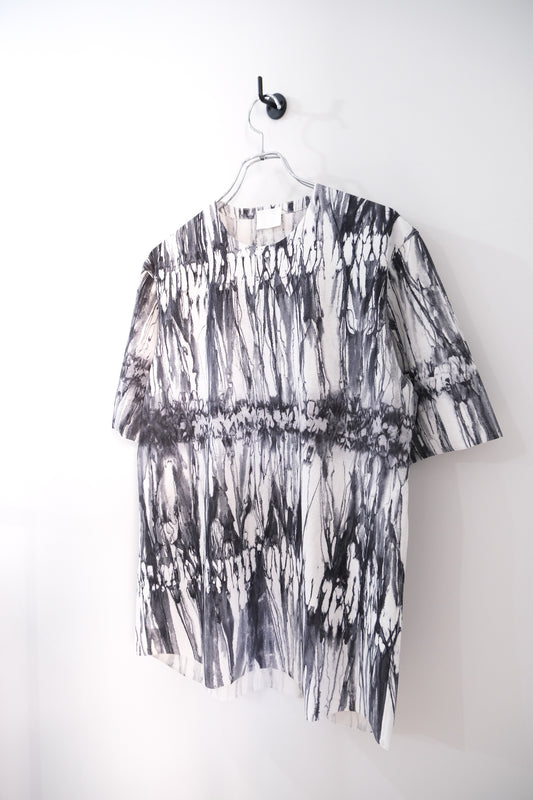 有松絞り・強撚フリーカットポンチ・ショートスリーブTシャツ