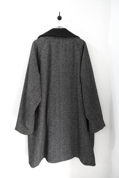 WOOL SILK KERSEY DB COAT