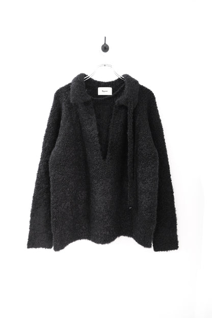 Freedom neck Mohair loop pullover