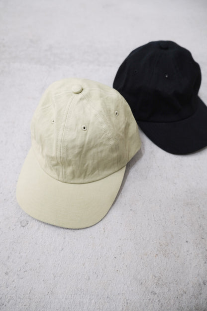 WASHED BIZEN GABARDINE 6 PANELED CAP