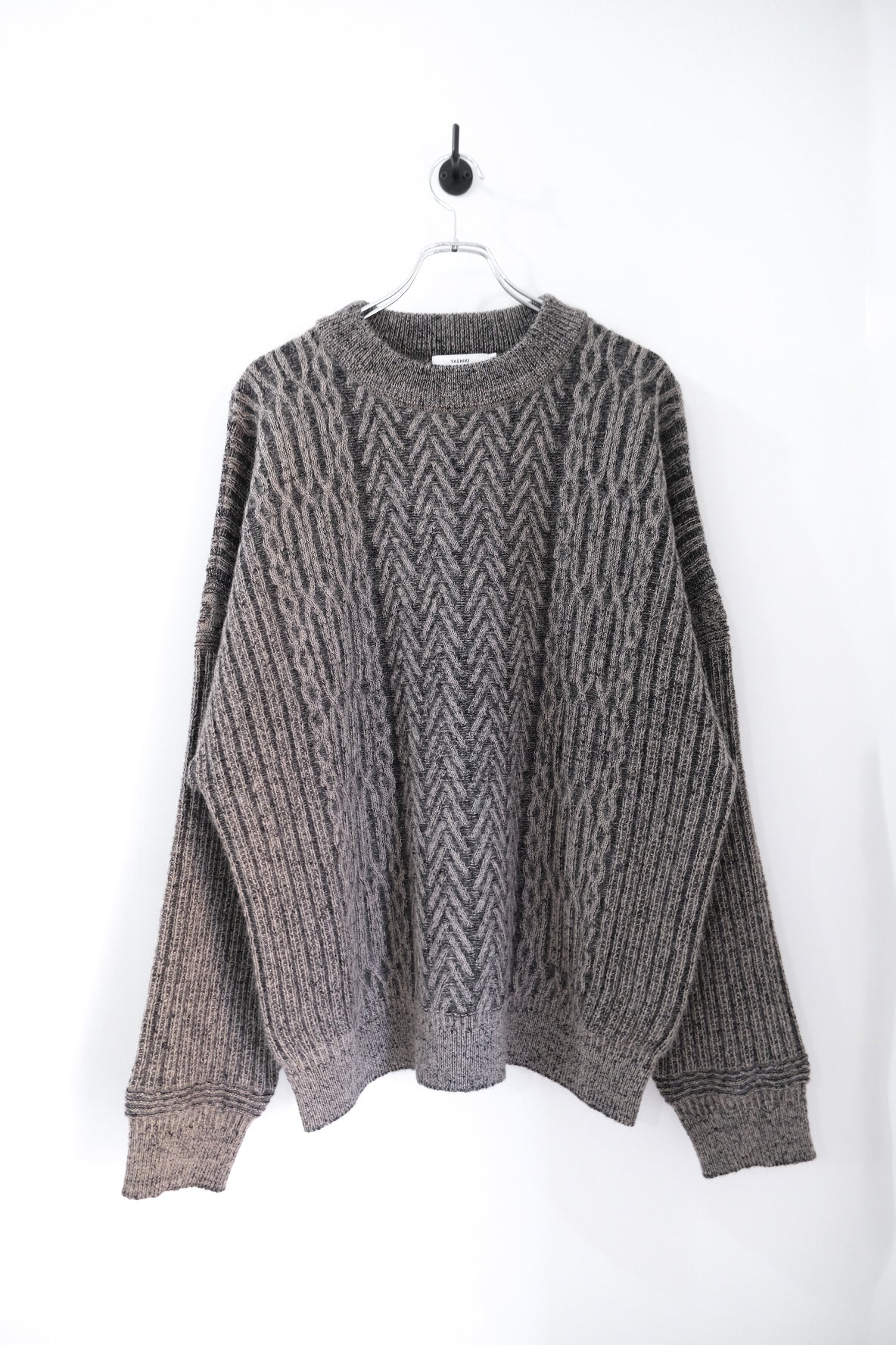 トップス YASHKI 20AW Setsuen Hanten Knit(LIME) YASHKI 20aw ニット yashiki Setsuen Hanten Knit(LIME) YASHKI 20AW