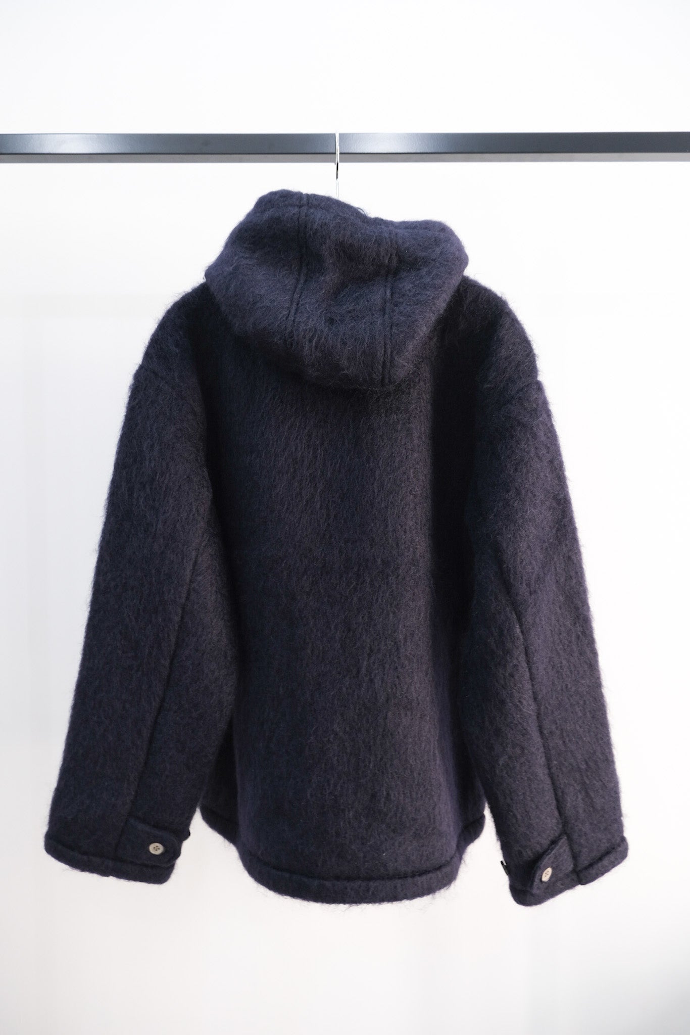 mohair hood pullover