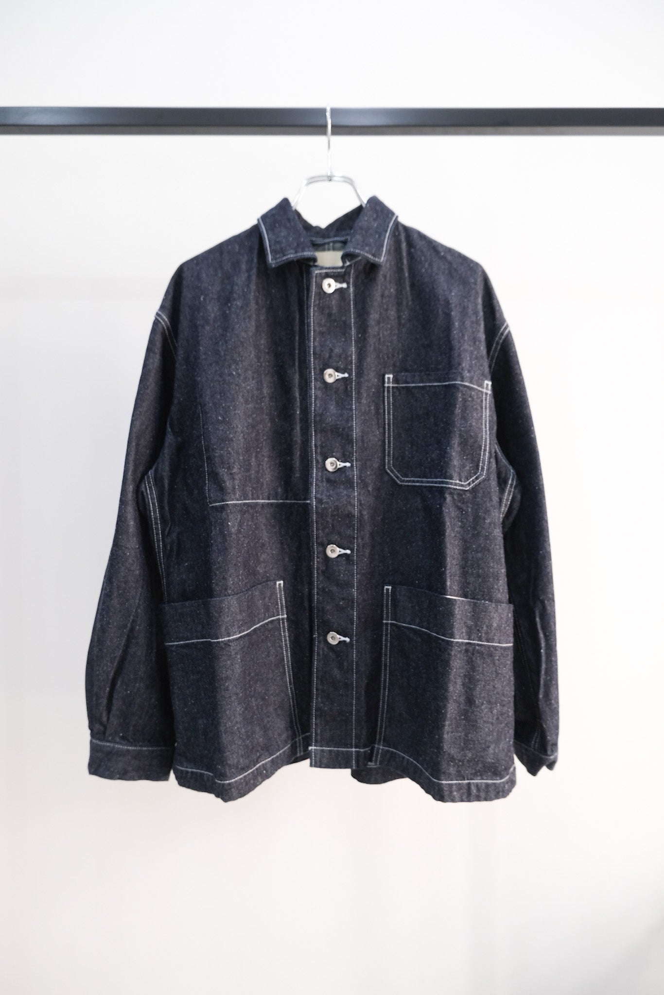 SILK DENIM WORK JACKET