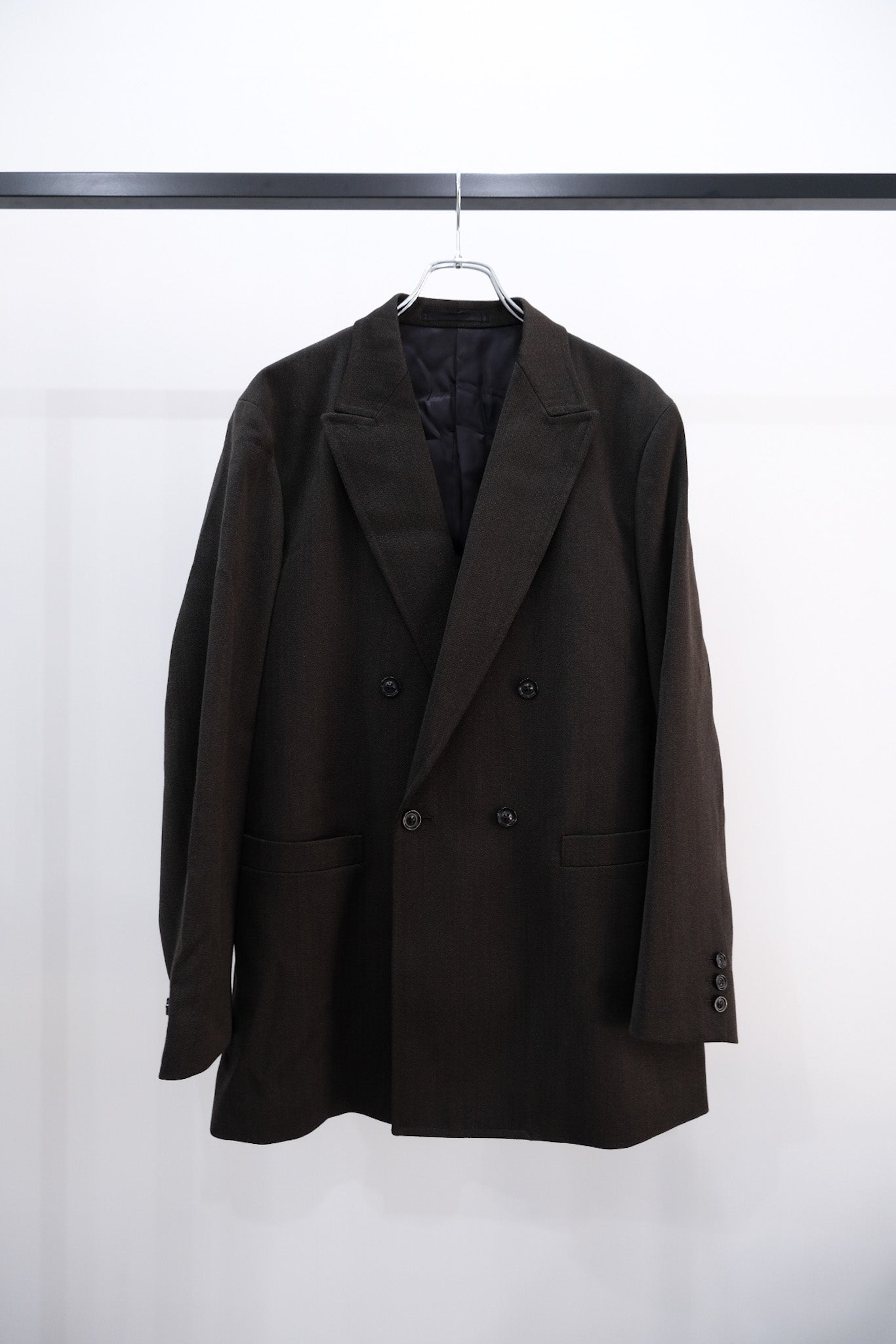 MELANGE WOOL GABARDINE D/B JKT