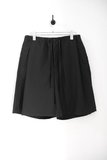 SUPER FINE WOOL TROPICAL DRAWSTRING SHORTS