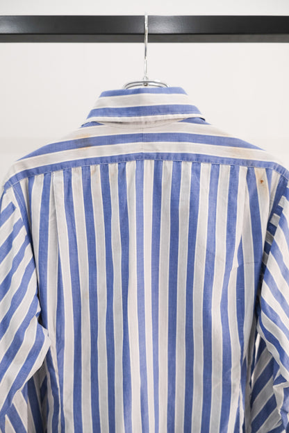 70's Christian Dior Long Cuffs Stripe Shirt