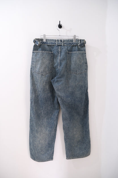FADED LIGHT DENIM WORK PANTS
