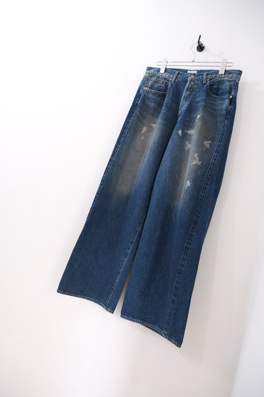 AGING WASHED SELVEDGE DENIM 5P PANTS