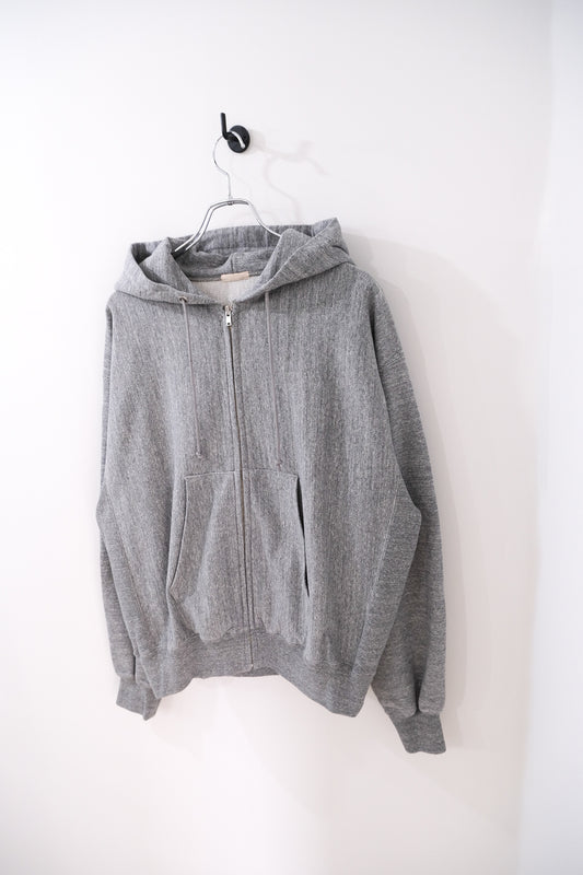 FADED SILKY TERRY RW ZIP UP PARKA