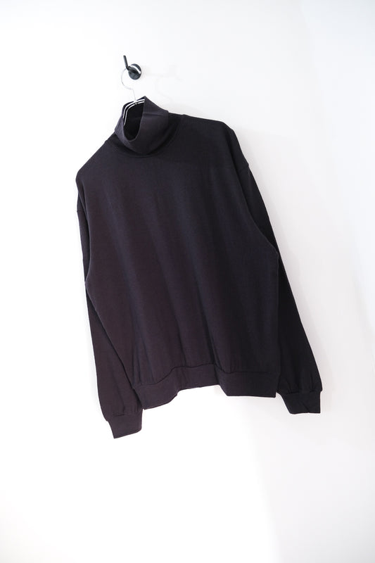 SUPER FINE WOOL COTTON TURTLE-NECK TOP