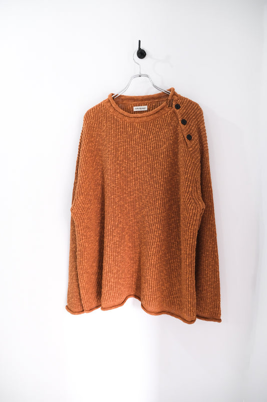COTTON LINEN LOOSE FIT SWEATER