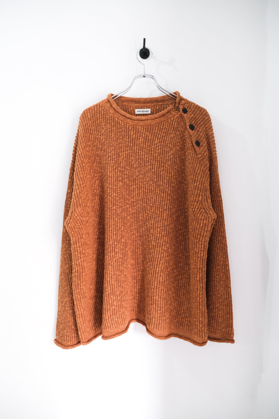 COTTON LINEN LOOSE FIT SWEATER