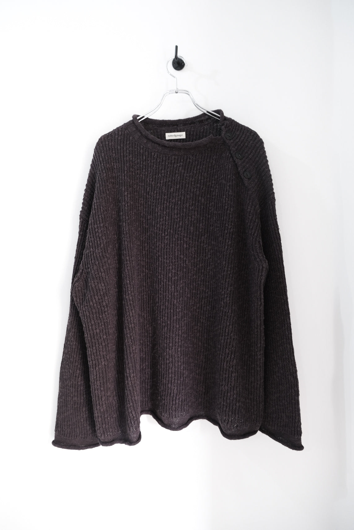 COTTON LINEN LOOSE FIT SWEATER