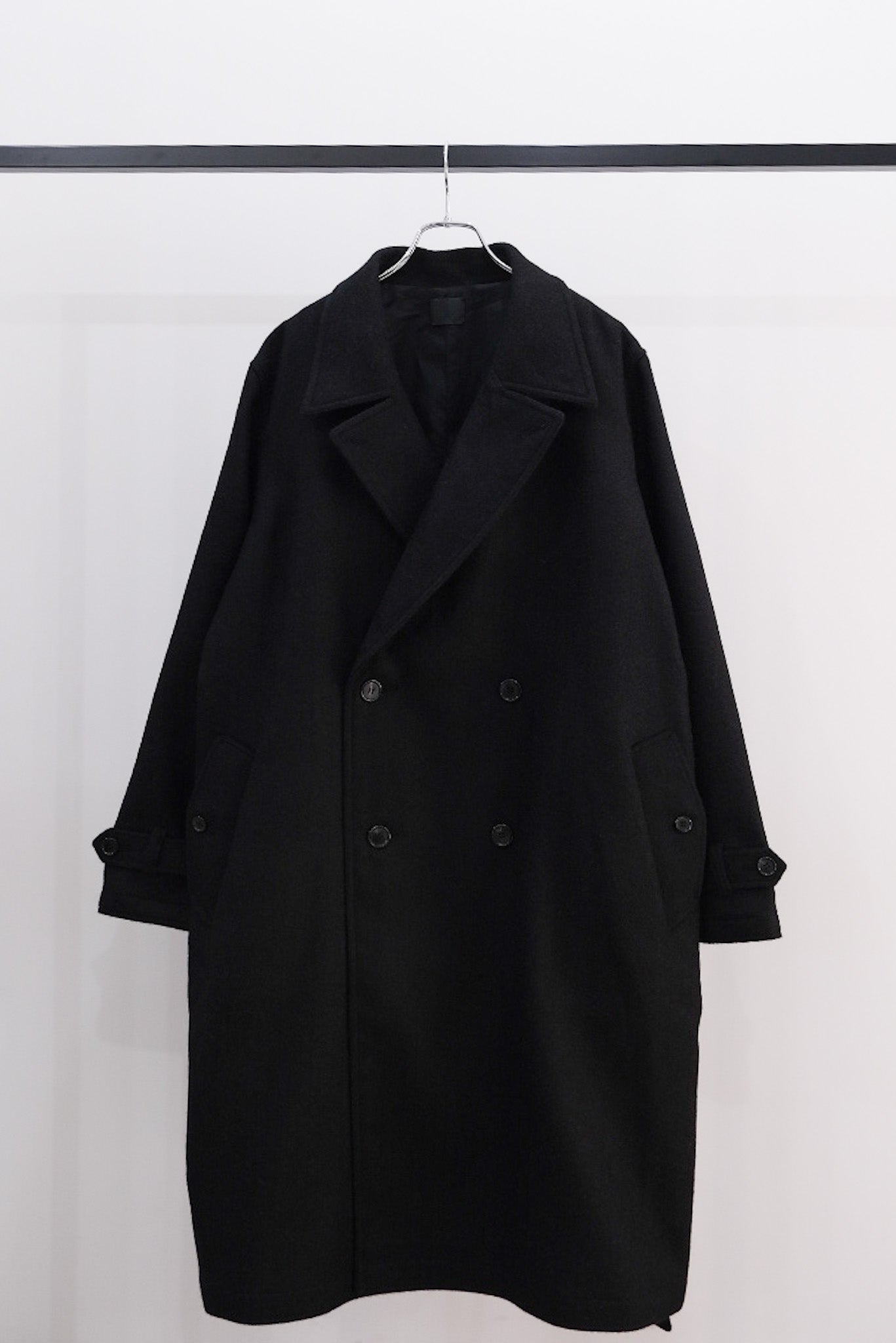 alpaca melton trench coat