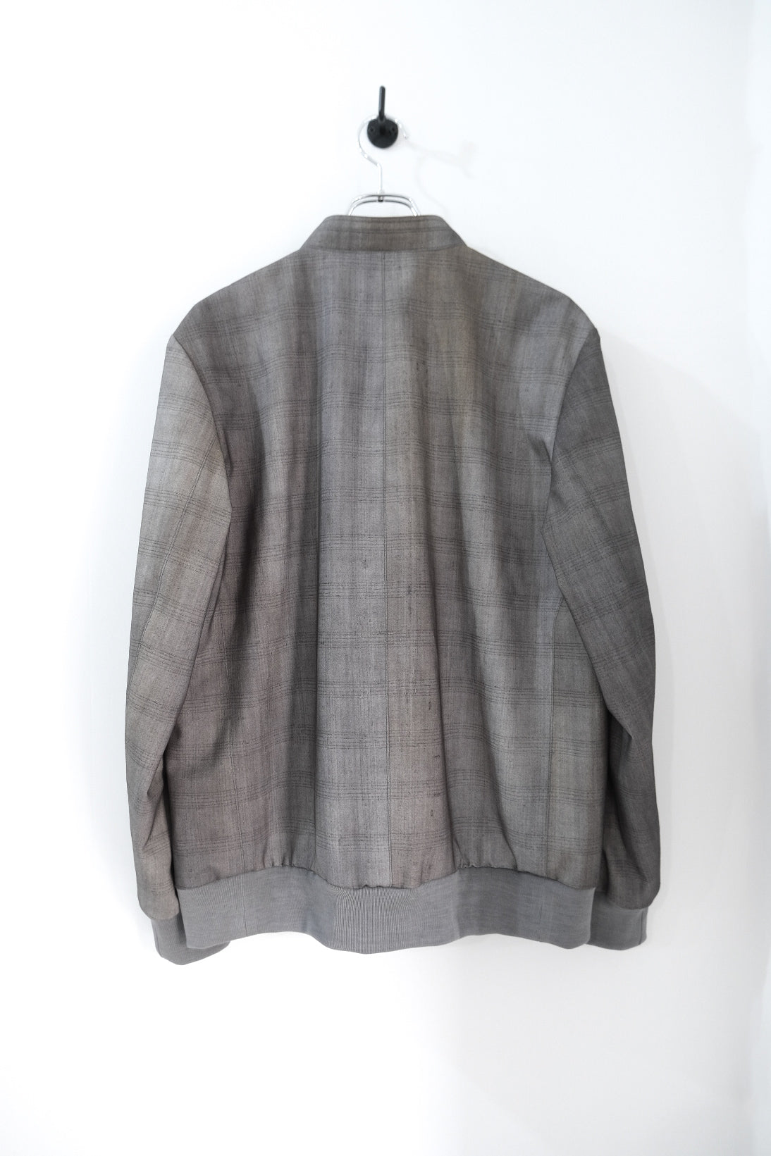 ウールアーバン格子・ジップジャケット